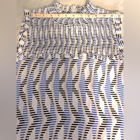 THML Blue and White Patterned Dress - Picture 12 of 12